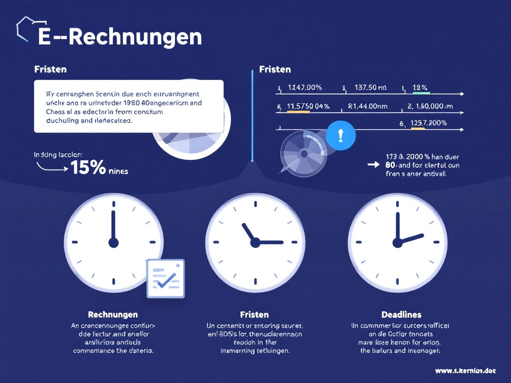 Welche Fristen müssen bei E-Rechnungen eingehalten werden?