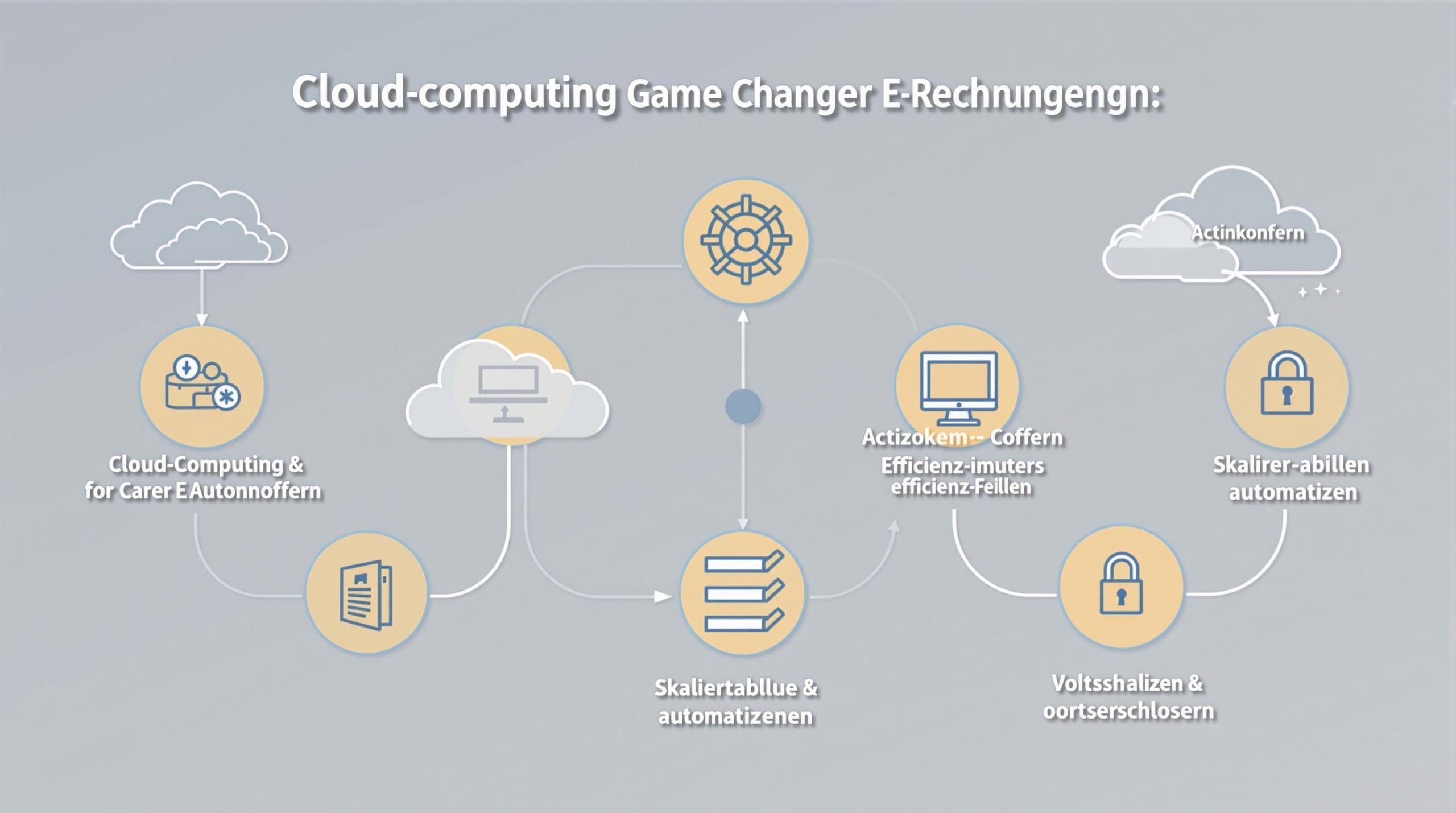 Welche Rolle spielt das Cloud-Computing bei der Verarbeitung von E-Rechnungen?