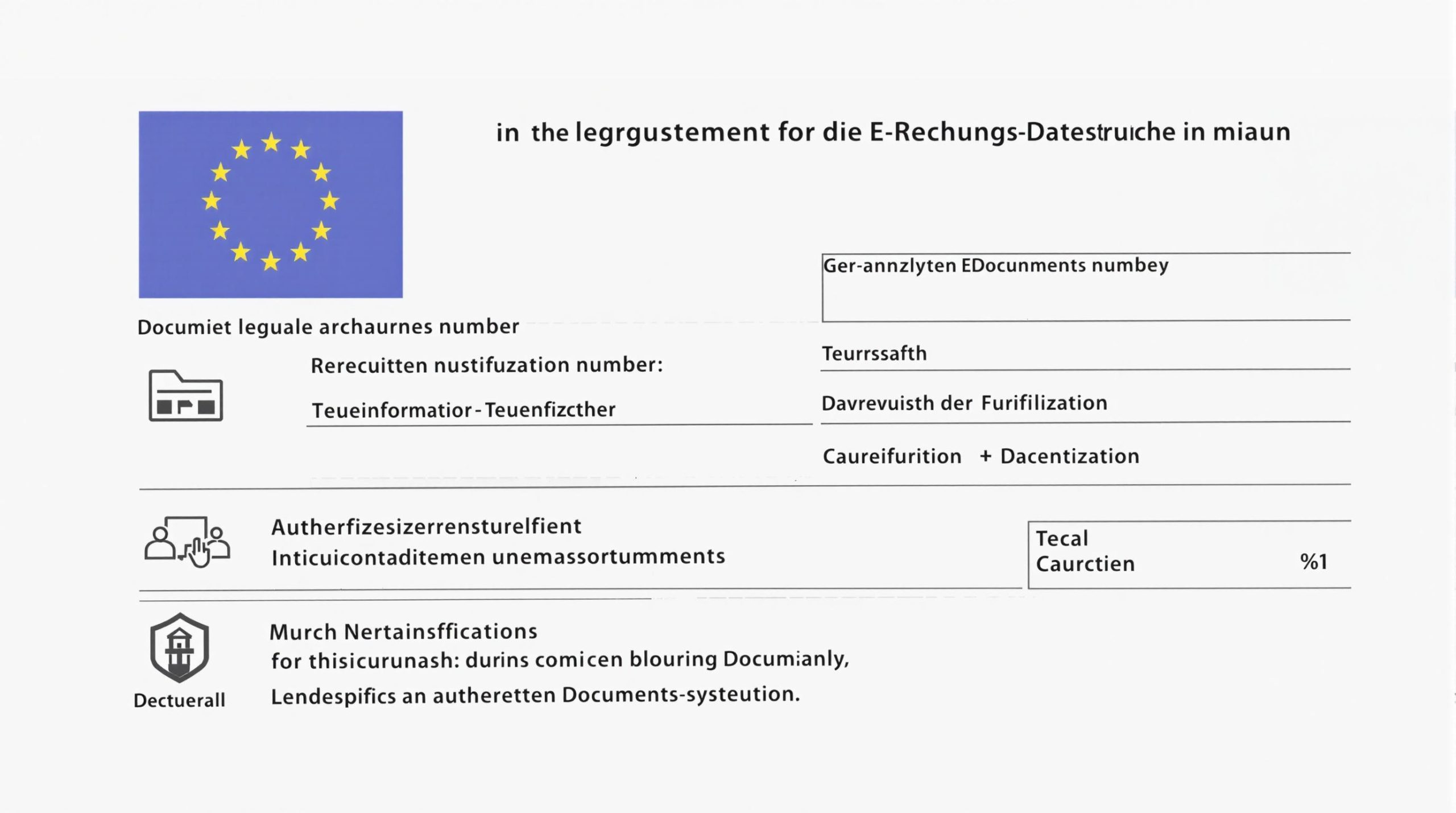 Die rechtlichen Anforderungen an die E-Rechnungs-Datenstruktur