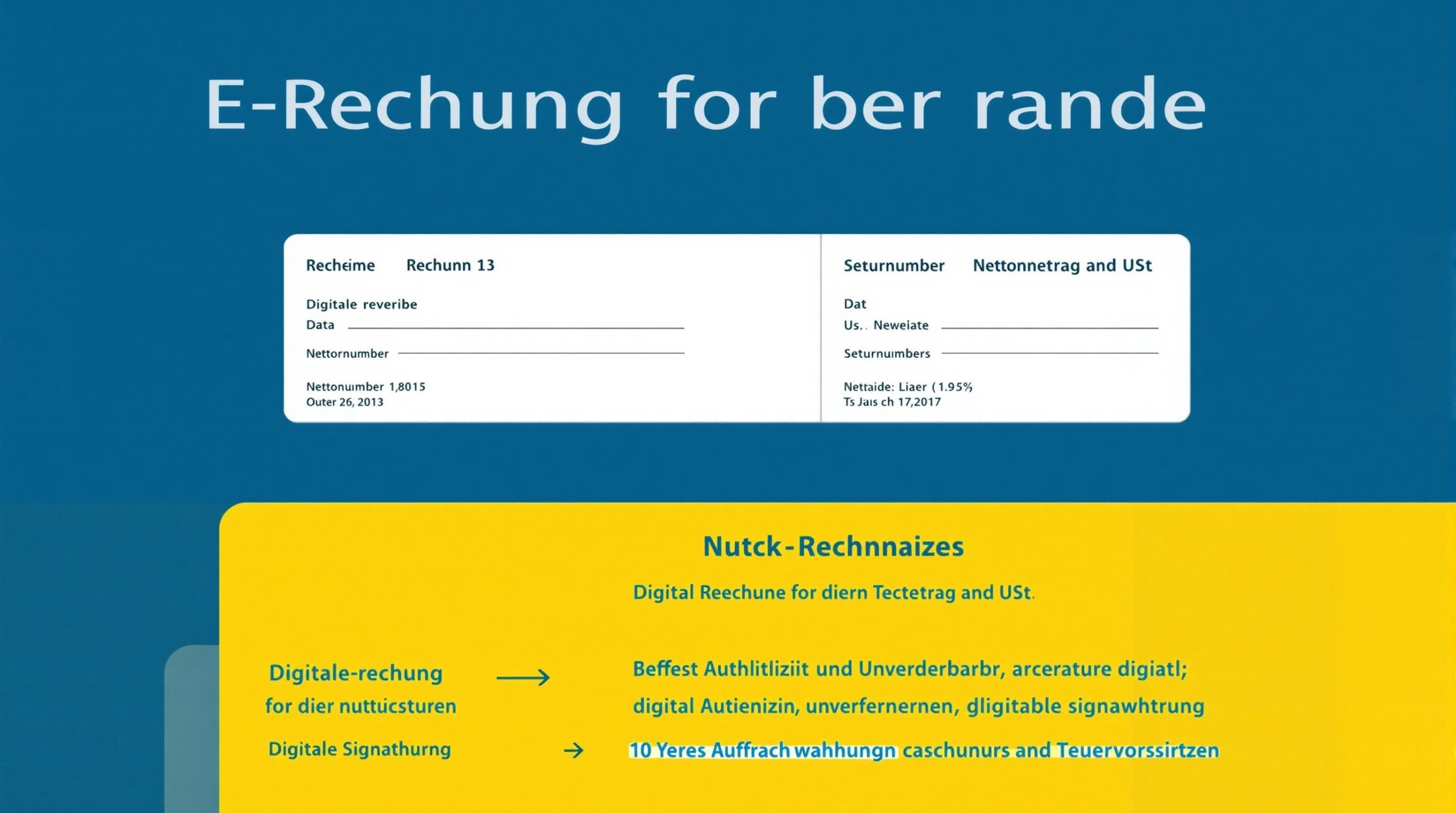 Was bedeutet E-Rechnung für die Umsatzsteuer?