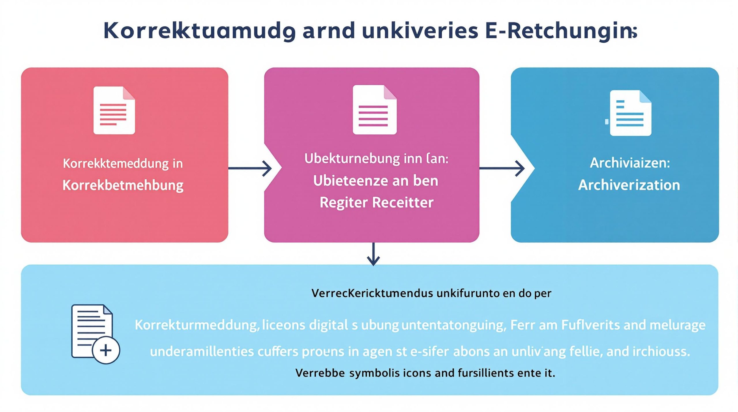 Was ist der Korrekturmodus einer E-Rechnung und wie funktioniert er?