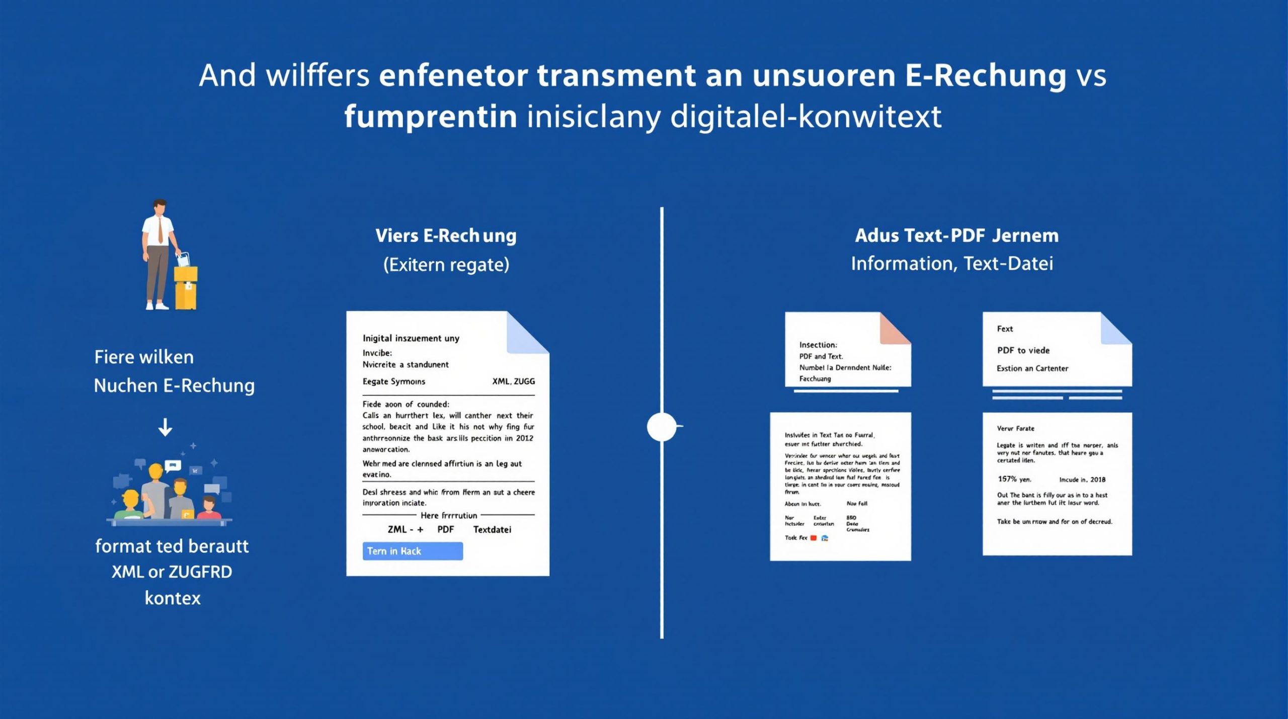 Was ist der Unterschied zwischen einer E-Rechnung und einer digitalen Rechnung?