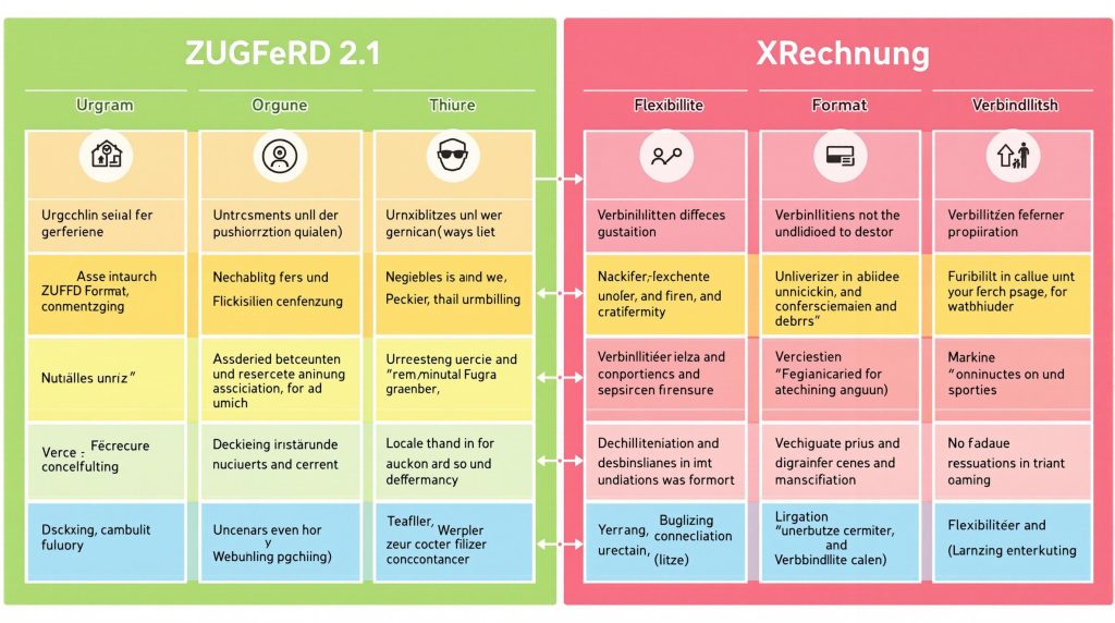 Was Sind Die Hauptunterschiede Zwischen Zugferd 2 1 Und Xrechnung E