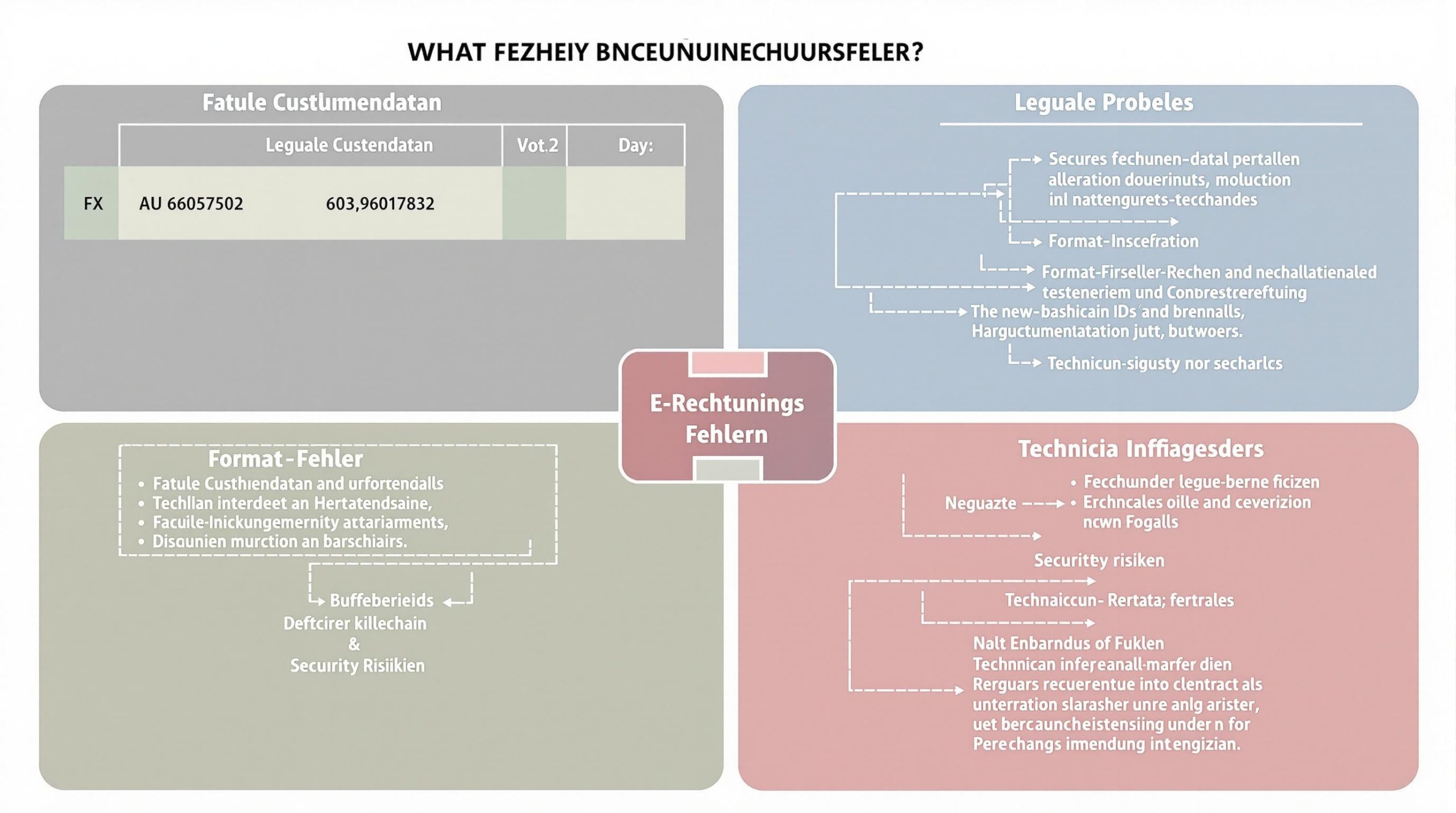 Was sind die häufigsten Fehler bei der Erstellung von E-Rechnungen?