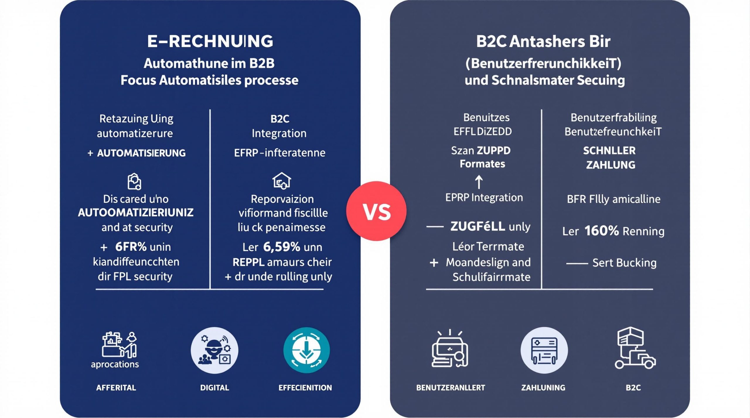 Wie funktioniert die E-Rechnung im B2B-Bereich und was unterscheidet sie vom B2C-Bereich?