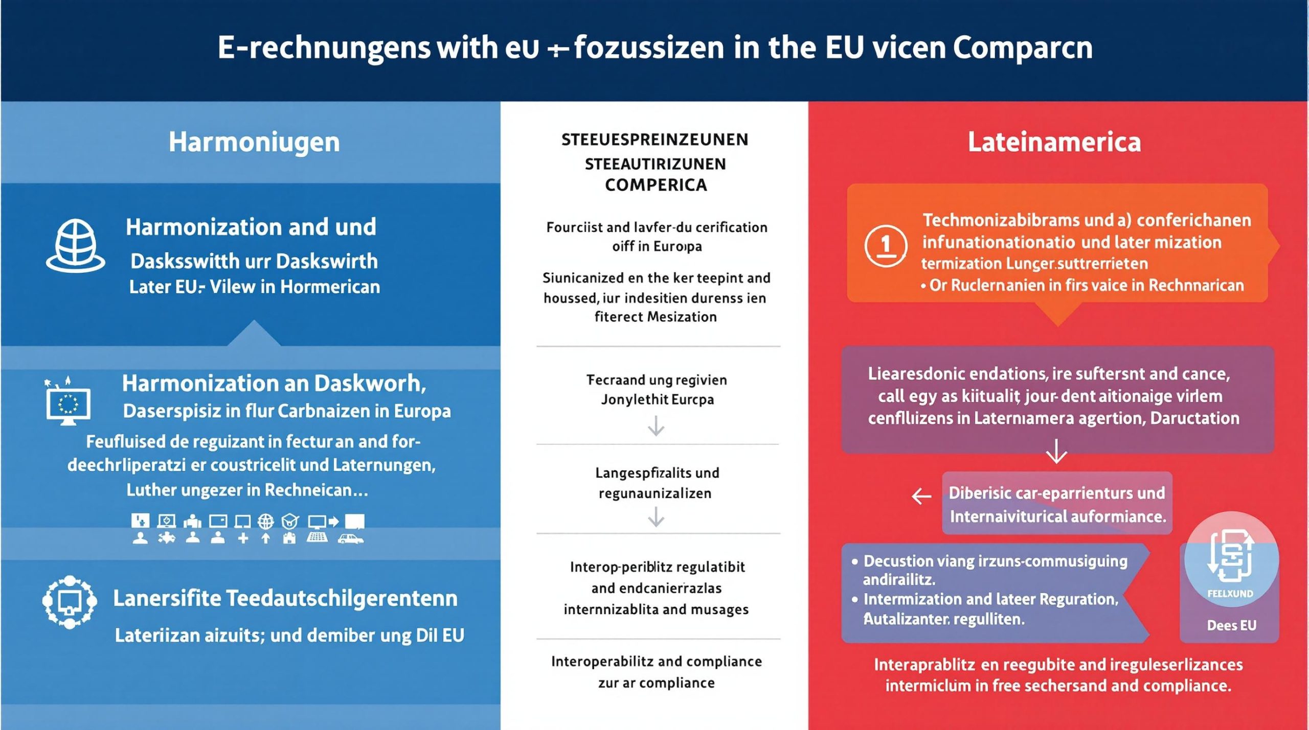 Wie unterscheiden sich die Anforderungen an elektronische Rechnungen innerhalb der EU und weltweit (z.B., Lateinamerika)?