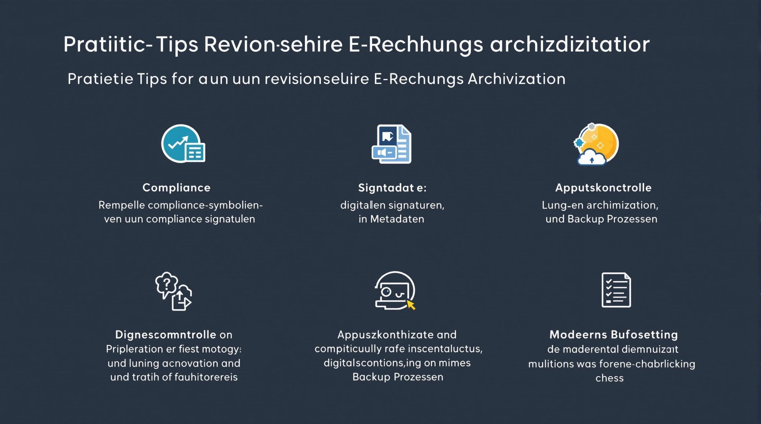 Praktische Tipps für eine revisionssichere E-Rechnungsarchivierung